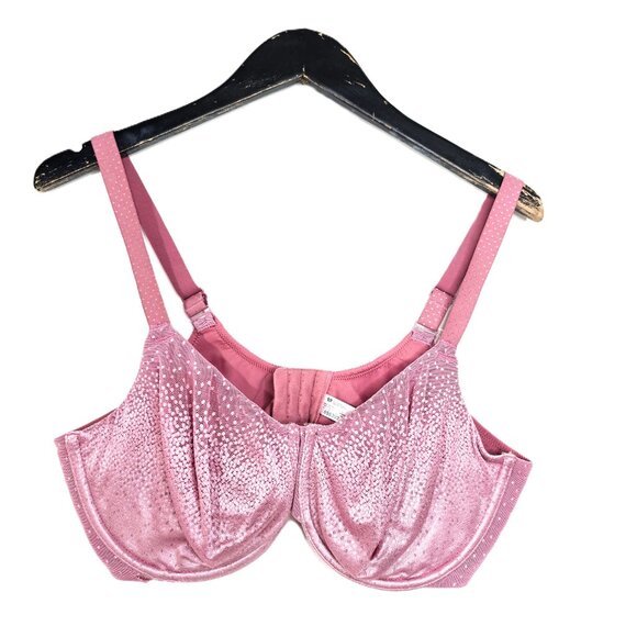 Wacoal Blush Pink Glitter Back Appeal Underwired Bra Back Smoothing - Picture 2 of 9